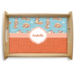 Foxy Yoga Natural Wooden Tray - Small (Personalized)