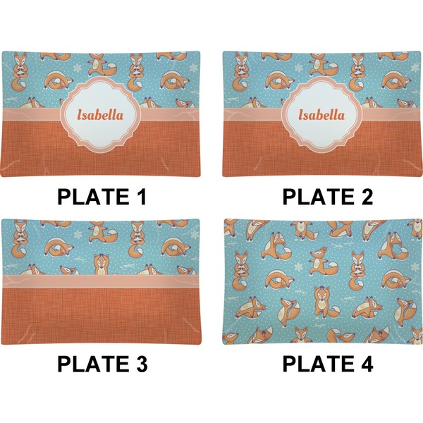 Foxy Yoga Set of Rectangular Dinner Plates (Approval)
