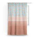 Foxy Yoga Sheer Curtain (Personalized)