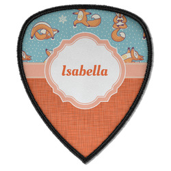 Foxy Yoga Iron on Shield Patch A w/ Name or Text