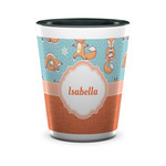 Foxy Yoga Ceramic Shot Glass - 1.5 oz - Two Tone - Set of 4 (Personalized)