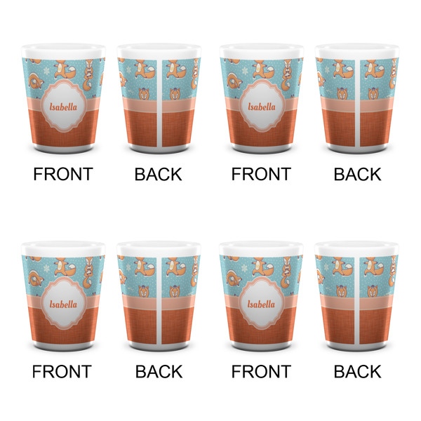Foxy Yoga Shot Glass - White - Set of 4 - APPROVAL