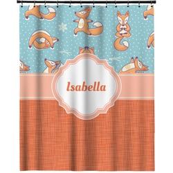 Foxy Yoga Extra Long Shower Curtain - 70"x84" (Personalized)