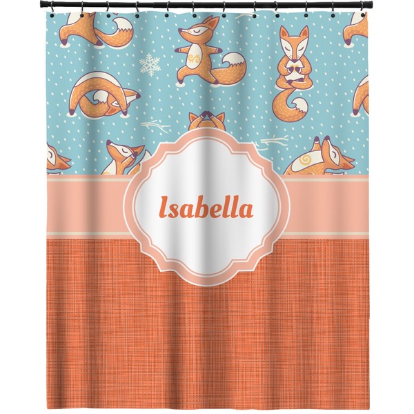 Custom Foxy Yoga Extra Long Shower Curtain - 70"x84" (Personalized)