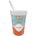 Foxy Yoga Sippy Cup with Straw (Personalized)