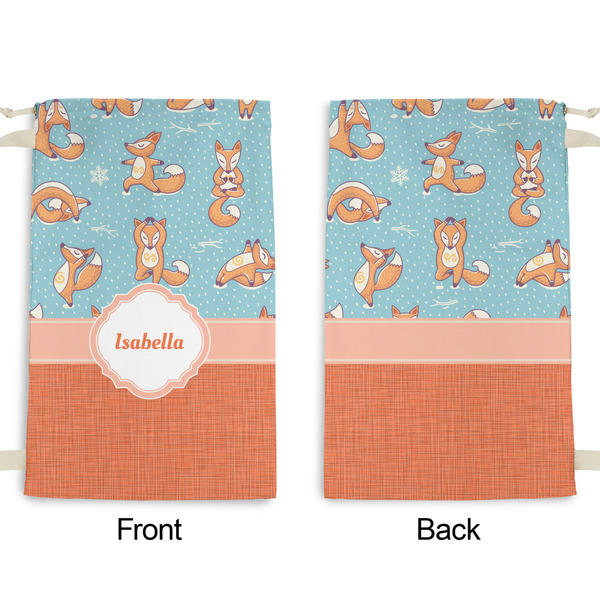 Foxy Yoga Small Laundry Bag - Front & Back View