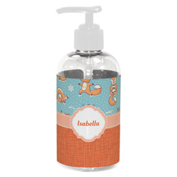 Foxy Yoga Plastic Soap / Lotion Dispenser (8 oz - Small - White) (Personalized)