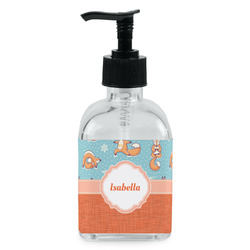 Foxy Yoga Glass Soap & Lotion Bottle - Single Bottle (Personalized)
