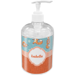 Foxy Yoga Acrylic Soap & Lotion Bottle (Personalized)