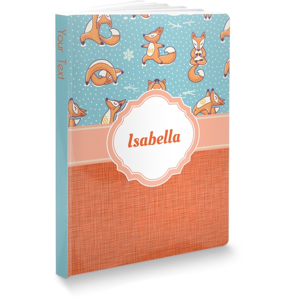 Custom Foxy Yoga Softbound Notebook - 5.75" x 8" (Personalized)