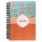Foxy Yoga Spiral Notebook - 7x10 w/ Name or Text