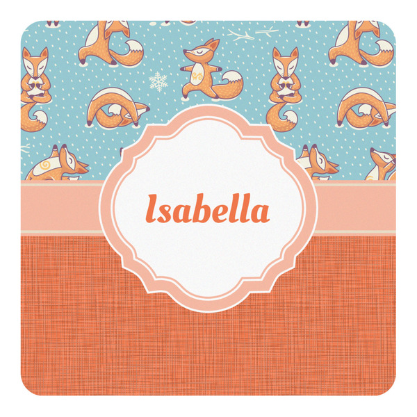 Custom Foxy Yoga Square Decal - Small (Personalized)