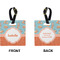 Foxy Yoga Square Luggage Tag (Front + Back)