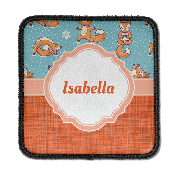 Custom Foxy Yoga Iron On Square Patch w/ Name or Text