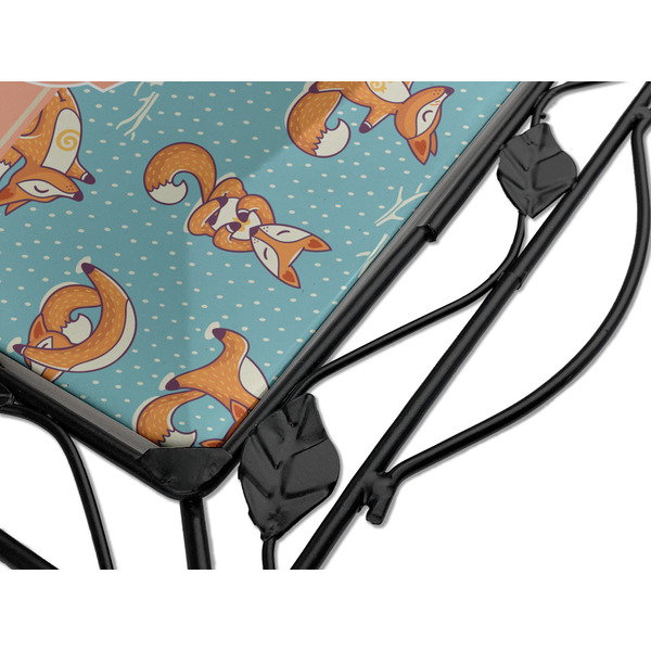 Foxy Yoga Square Trivet - Detail