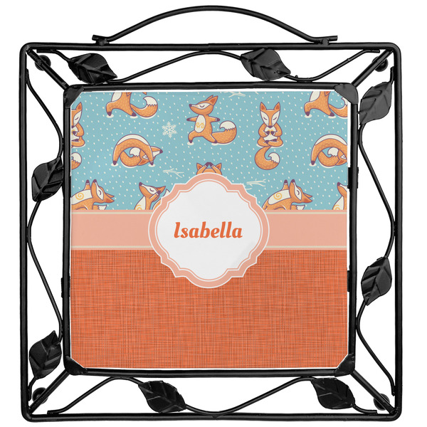 Custom Foxy Yoga Square Trivet (Personalized)