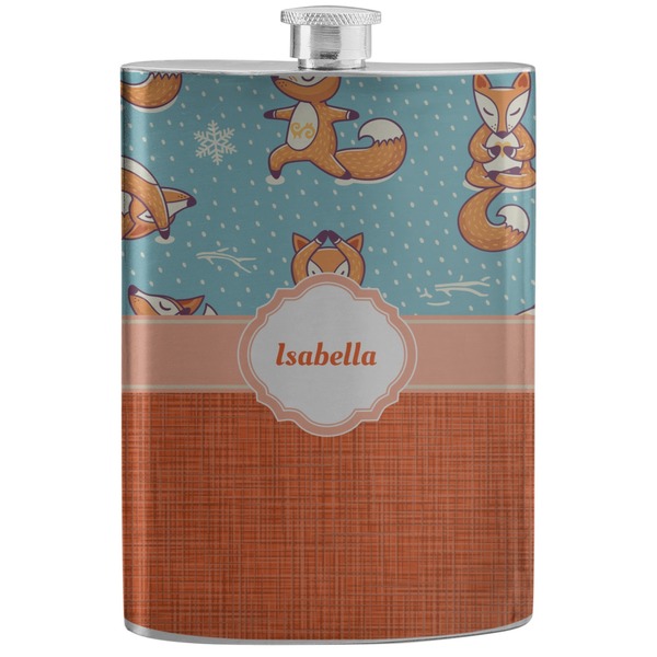 Custom Foxy Yoga Stainless Steel Flask (Personalized)