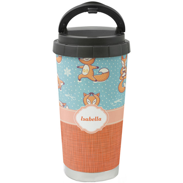 Custom Foxy Yoga Stainless Steel Coffee Tumbler (Personalized)