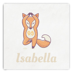 Foxy Yoga Paper Dinner Napkins (Personalized)