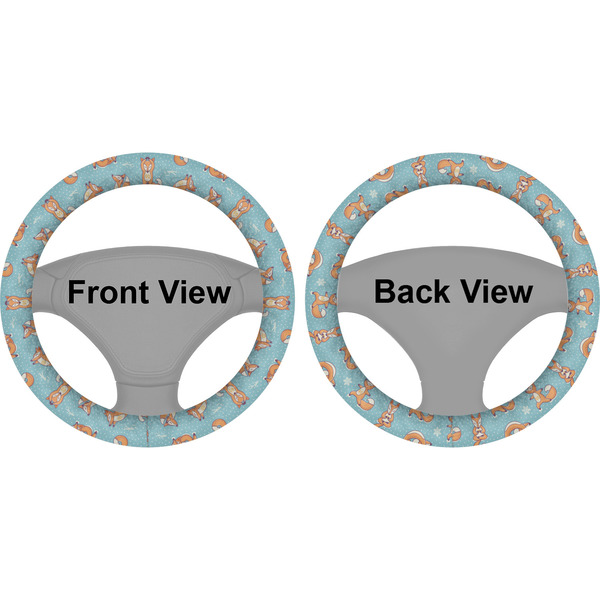 Foxy Yoga Steering Wheel Cover- Front and Back