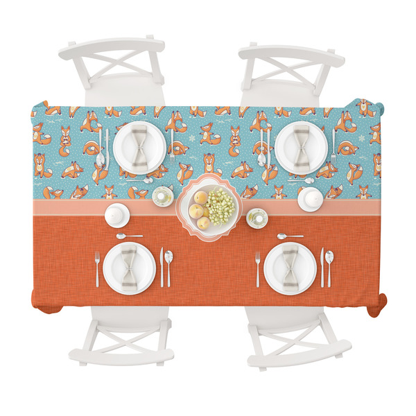 Foxy Yoga Tablecloths (58"x102") - TOP VIEW