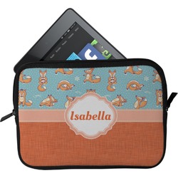 Foxy Yoga Tablet Case / Sleeve - Small (Personalized)