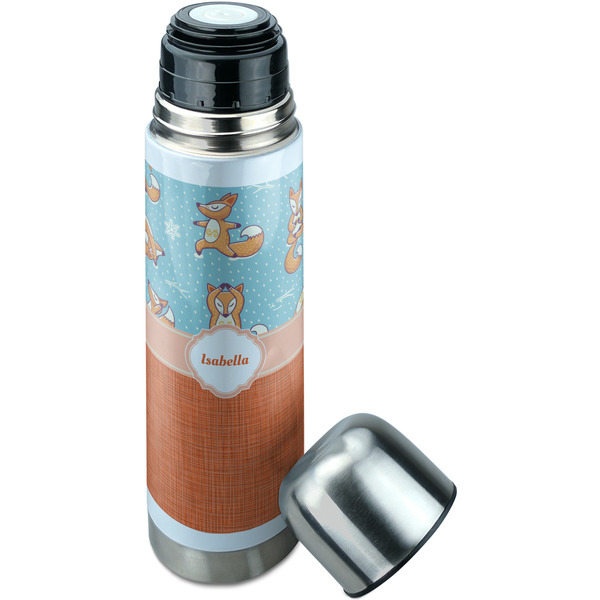 Foxy Yoga Thermos - Lid Off