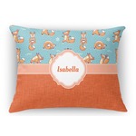 Foxy Yoga Rectangular Throw Pillow Case (Personalized)