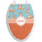 Foxy Yoga Toilet Seat Decal - Elongated (Personalized)