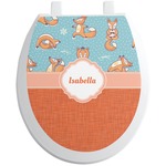 Foxy Yoga Toilet Seat Decal (Personalized)