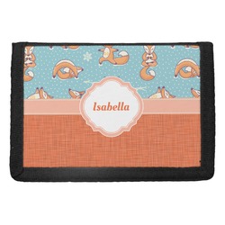 Foxy Yoga Trifold Wallet (Personalized)