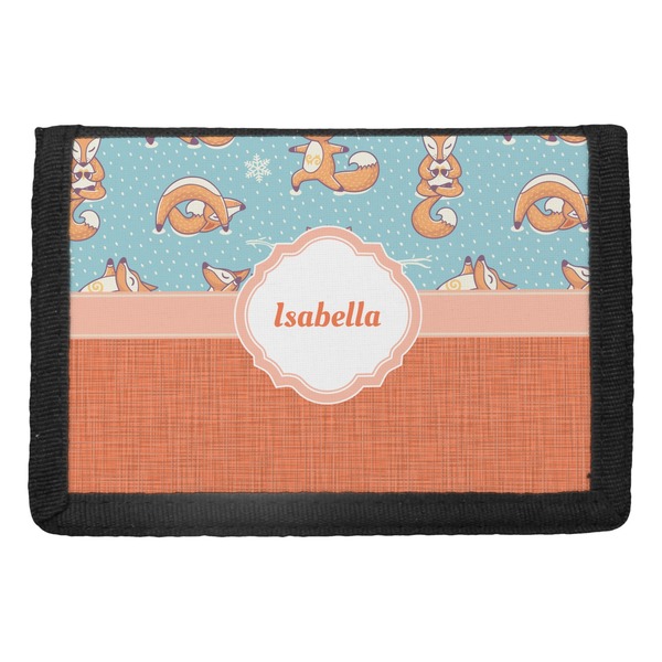 Custom Foxy Yoga Trifold Wallet (Personalized)