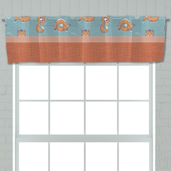 Foxy Yoga Valance - Closeup on window
