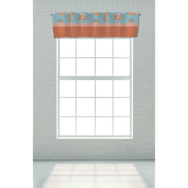 Foxy Yoga Valance - On window