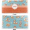 Foxy Yoga Vinyl Check Book Cover - Front and Back