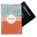 Foxy Yoga Vinyl Passport Holder (Personalized)