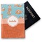 Foxy Yoga Vinyl Passport Holder - Front