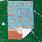 Foxy Yoga Waffle Weave Golf Towel - In Context