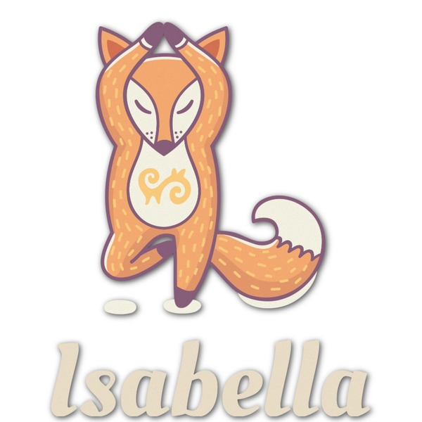 Custom Foxy Yoga Graphic Decal - Custom Sizes (Personalized)
