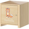 Foxy Yoga Wall Graphic on Wooden Cabinet