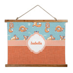 Foxy Yoga Wall Hanging Tapestry - Wide (Personalized)