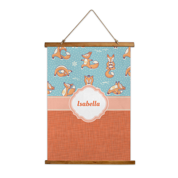 Custom Foxy Yoga Wall Hanging Tapestry (Personalized)