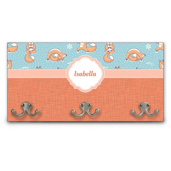 Custom Foxy Yoga Wall Mounted Coat Rack (Personalized)