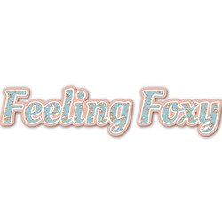 Foxy Yoga Name/Text Decal - Custom Sizes (Personalized)