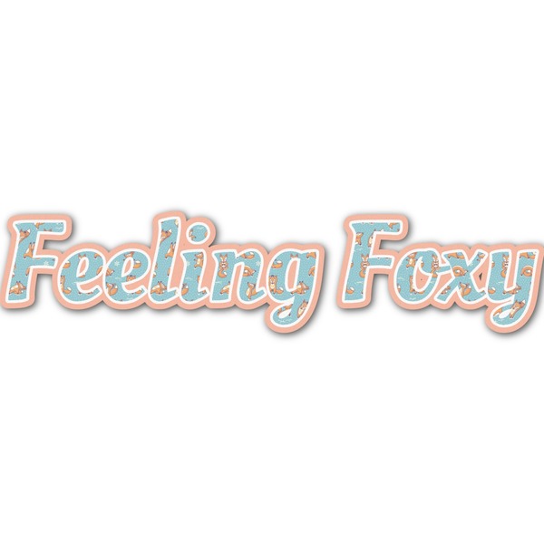 Custom Foxy Yoga Name/Text Decal - Medium (Personalized)