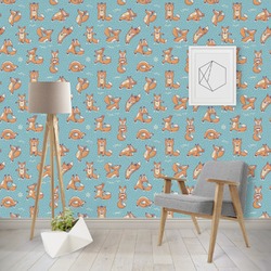 Foxy Yoga Wallpaper & Surface Covering
