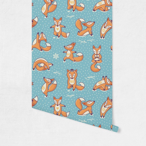 Foxy Yoga Wallpaper on Wall