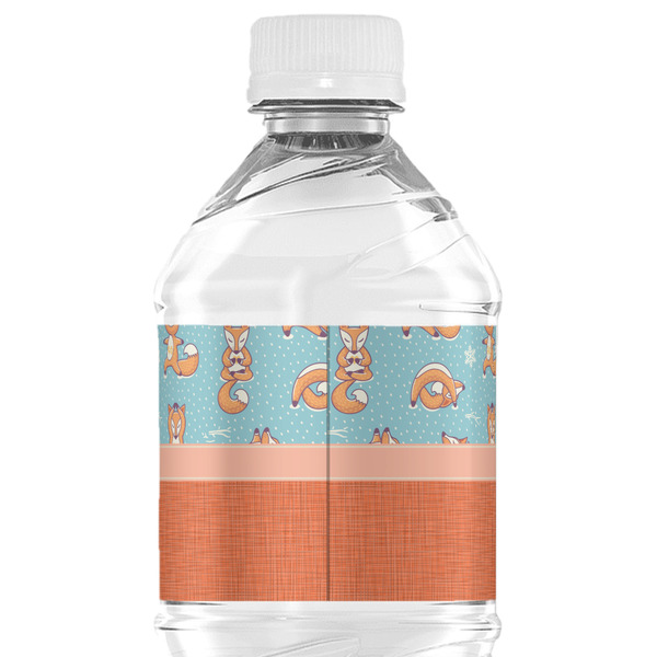Foxy Yoga Water Bottle Label - Back View