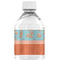 Foxy Yoga Water Bottle Label - Back View