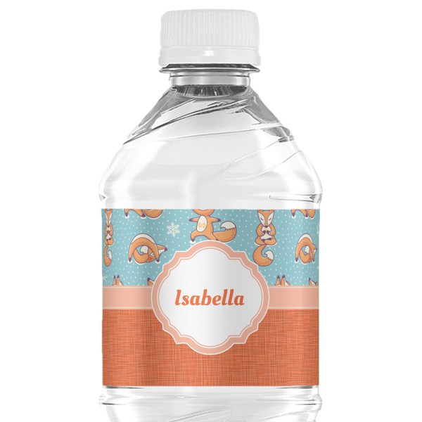 Custom Foxy Yoga Water Bottle Labels - Custom Sized (Personalized)